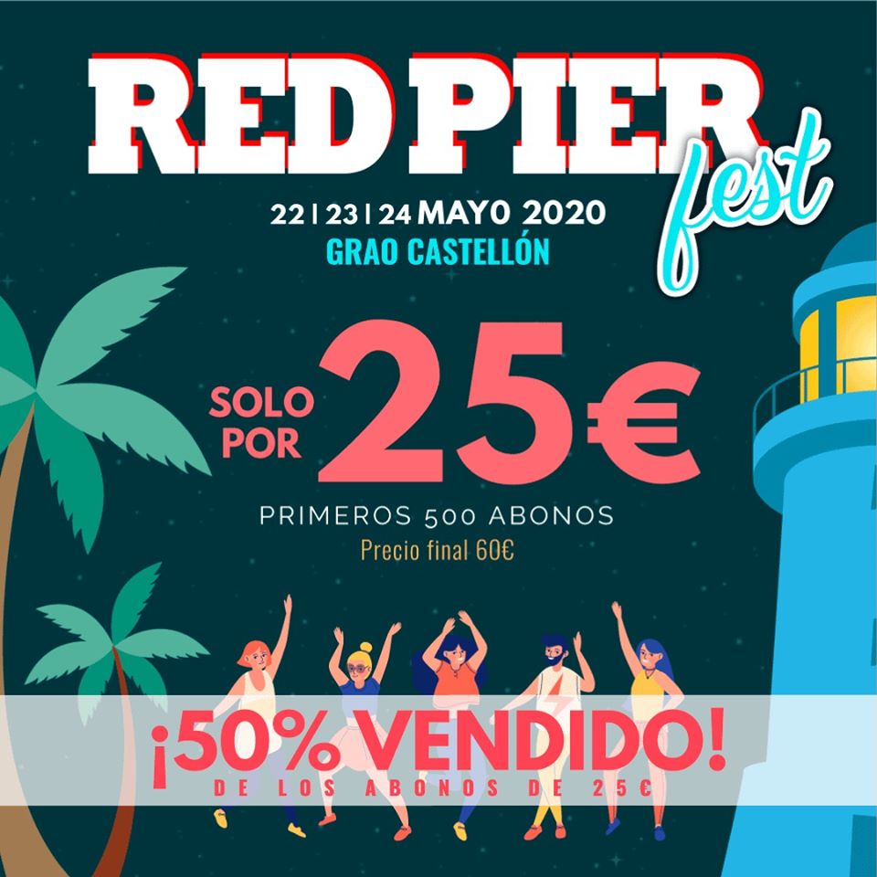 ¡Ya queda muy poco para que suban los precios de los abonos! 😰 😱 ¿A qué esperas a hacerte con el tuyo?

25 € hasta el 15 de febrero, ni más ni menos. Disfruta de tu festival favorito en Mayo, el #RedPierFest2020 ¡No te lo puedes perder! 🤗🤗

👉 redpierfest.com/tickets