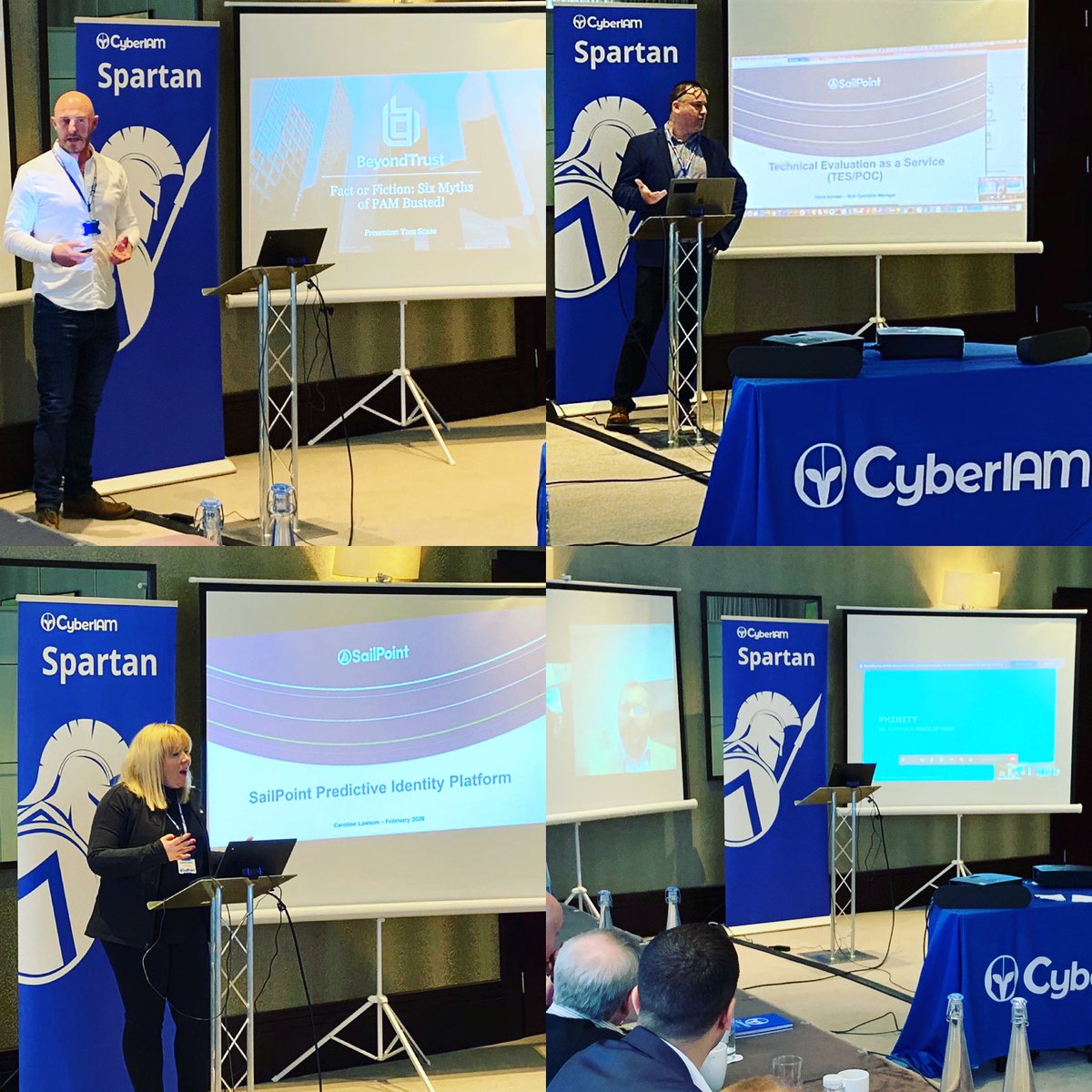 CybrIam's tweet image. Massive thank you to all our Vendor Partners that supported us today at Spartan 2020 @SailPoint @BeyondTrust &amp;amp; #PhinityRiskSolutions #cyberspartan2020 #IAM #PAM