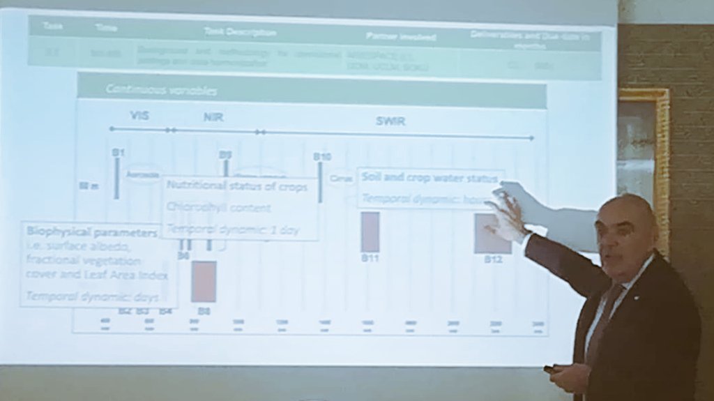 At the #COALA #H2020 Project Guido D'Urso shows the capability of tools based on Copernicus @CopernicusEU #sentinel2 @ESA_EO ready for #Australia @CoalaH2020 @AgrisatSl