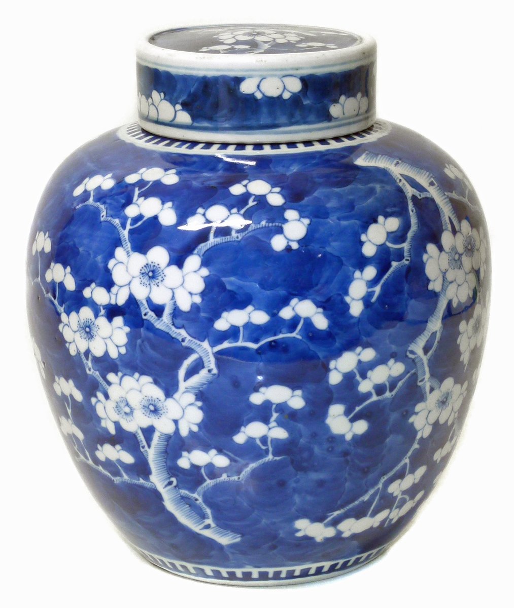 Blue and white Chinese ginger jar SOLD £300 #chinese #gingerjar #asianart #nantwich #auctionresults #cheshire