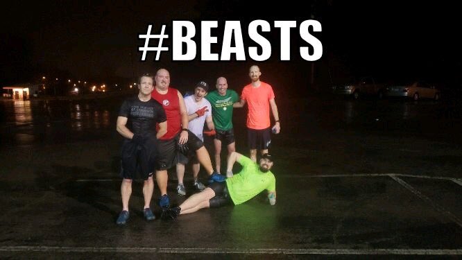 These beasts battled the 2020 flood for some CMU work. @F3Knoxville <a href="/F3Tennessee/">F3Tennessee</a> <a href="/F3Nation/">F3</a>