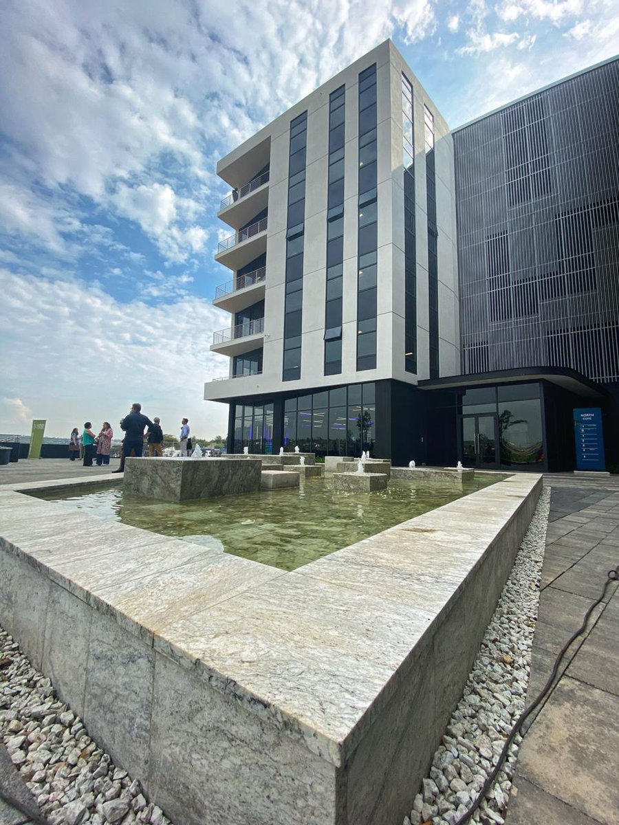 GBCSA's tweet photo. What a wonderful design! Building tour of Sandton Gate this morning with #PlanetShapers #SandtonGate @AblandBNG @B_plus_P @SolidGreen_SA https://t.co/KcDj880b3p