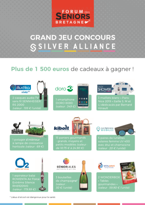 SoluviaParisIDF's tweet photo. [ Salon des #Seniors de Rennes, Parc des expositions ]
Tentez de gagnez de nombres cadeaux en participant au Jeux concours @Silver_Alliance ce week-end, le 7 et 8 février.
Vitalimmo vous offre 2 repas gourmands 😋 https://t.co/7HRgm9gD8o