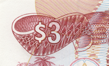 DeLaRuePlc's tweet photo. Most note and coin have values that form binary-decimal triplets, e.g. 1-2-5 then 10-20-50 then 100-200-500 or 1-2.5-5 etc. Every now and then other denominational values are selected. This $3 was first issued 1984 and became popular with tourists. Can you #NameThisBanknote ? https://t.co/xWnBerrQcQ
