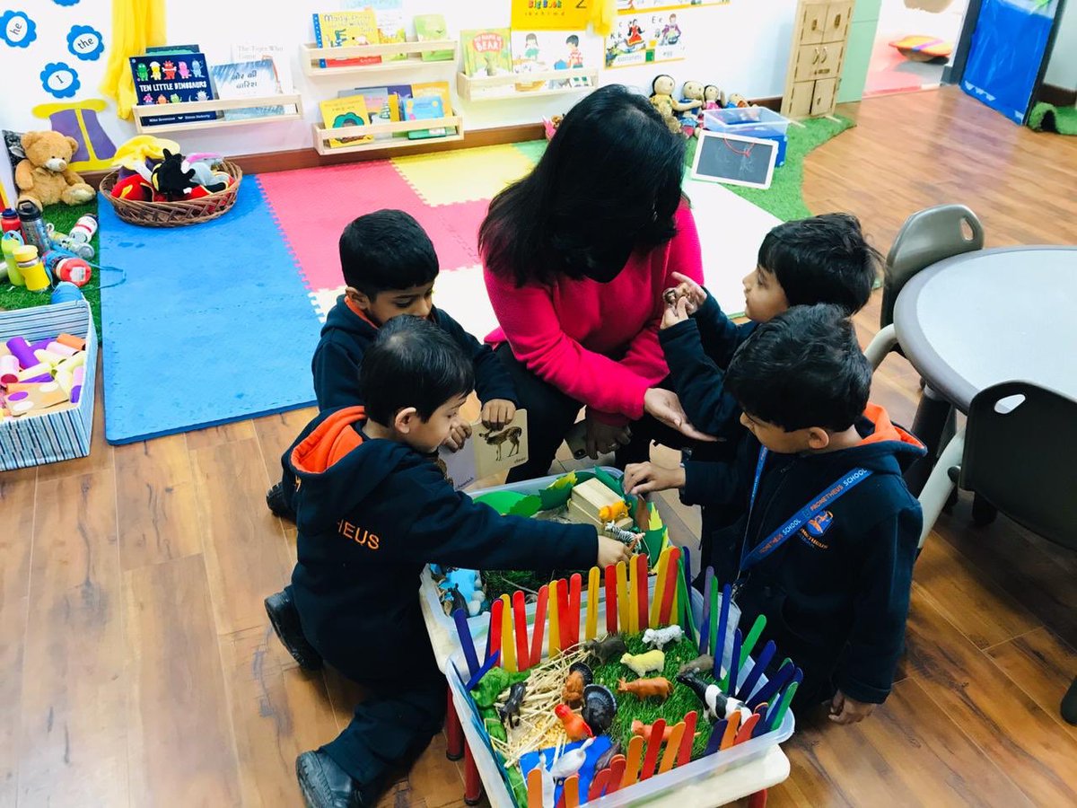 AggarwalAnanta's tweet photo. Nursery Ss created their own farm and jungle from the scratch #inquiry #animalunit #studentownership #learningisfun #experientiallearning #keenlearners @deepa_nanda @AneeshaSahni @Prometheus_Edu https://t.co/iF1u6A1KVG