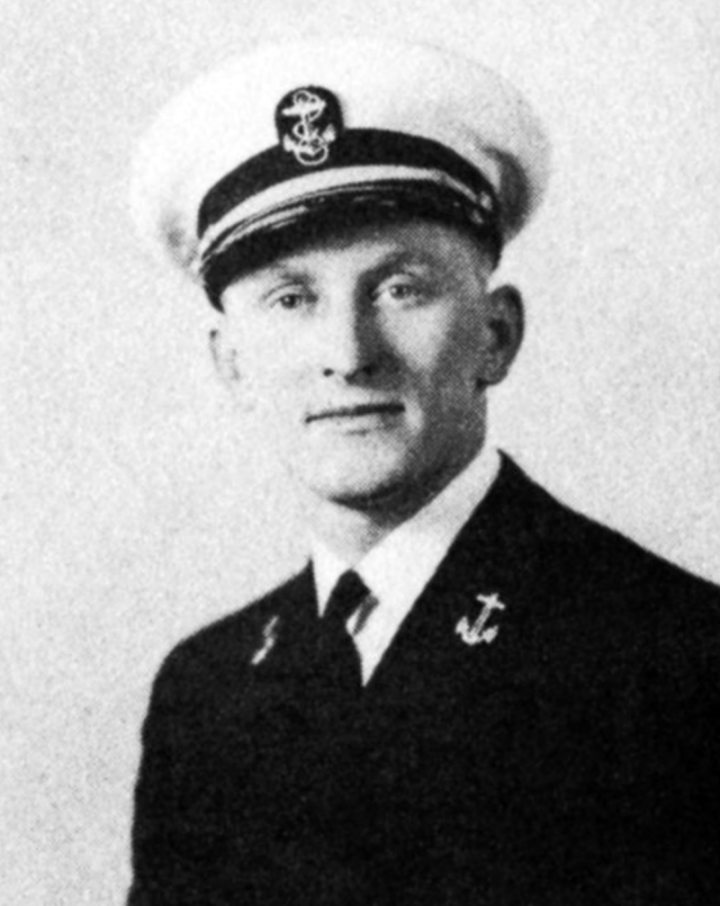 US Navy portrait shot of Kirk Douglas.