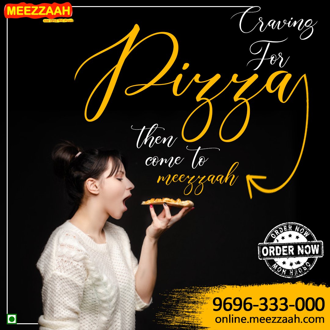 Meezzaah1's tweet photo. Craving For Your Favorite Pizza.....
Come to Meezzaah For kill your Pizza Craving.
.
@meezzaah
@meeandmerapizza
.
Follow - Meezzaah - Me and Mera Pizza
.
Order online @ .
https://t.co/rTgmDjmpam
.
Call now to order or book a table..
- 9696-333-000
.
#Kanpur #fitnessinfluencer https://t.co/dRIz8t6xb6