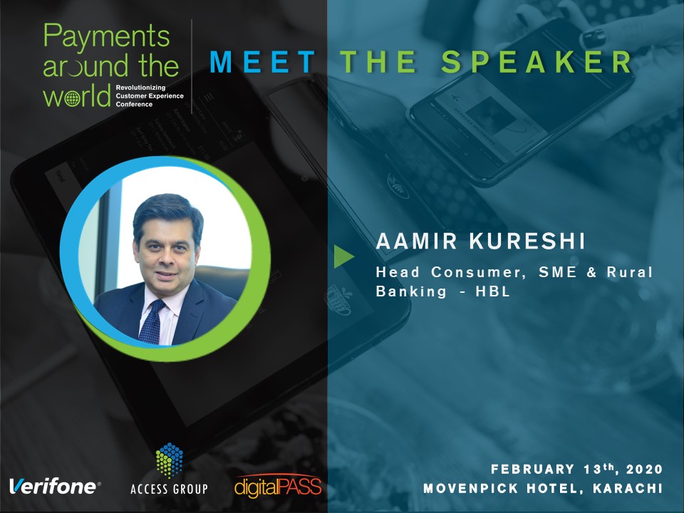 Digital_Pass's tweet photo. Welcoming Aamir Kureshi, Head Consumer, SME & Rural
Banking at HBL to a panel discussion at "Payments Around the World Conference 2020" #MeetTheSpeaker #PATW2020
@Verifone
Register now https://t.co/7XC4Y40nFB
#Verifone #GlobalTechnology #AccessGroup #DigitalPass https://t.co/zvjlqYgijq