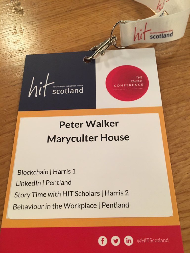 psw1588's tweet photo. Looking forward to an #inspiring and #motivational day @HITScotland #talentconf at @eicc representing @maryculter #talent #hotelier #hospitality #masterinnholder @MasterInnH https://t.co/fI676R4iIZ