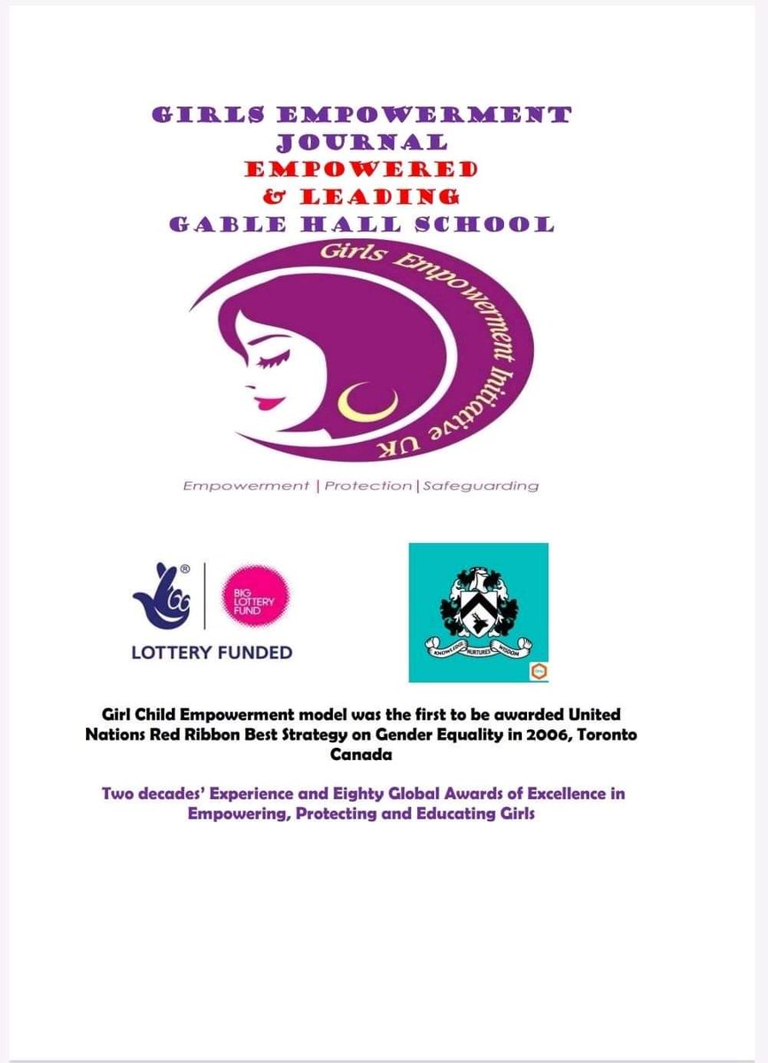 Our Girls Empowerment Club at Gable Hall School in Stanford Le Hope, Essex is doing very well. 
Support from teachers has made this project a success. 
University of Essex and Canterbury Christ Church Universities are jointly involved in this project. 
Prevention #Empowerment