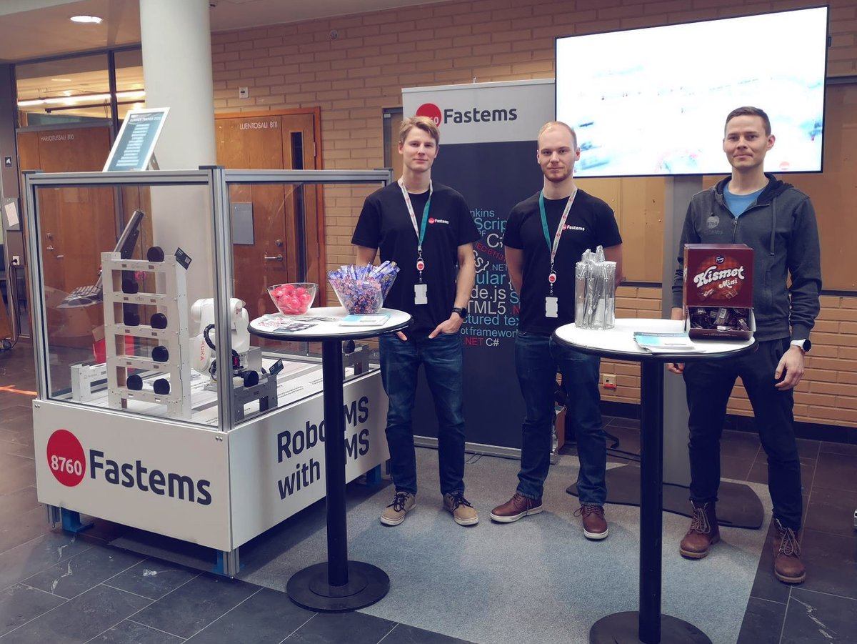 fastems's tweet image. Interested to learn more about career opportunities at Fastems? Come to chat with #fastemsians today at Yrityspäivät, Tampere University's Tietotalo building, stand T25!