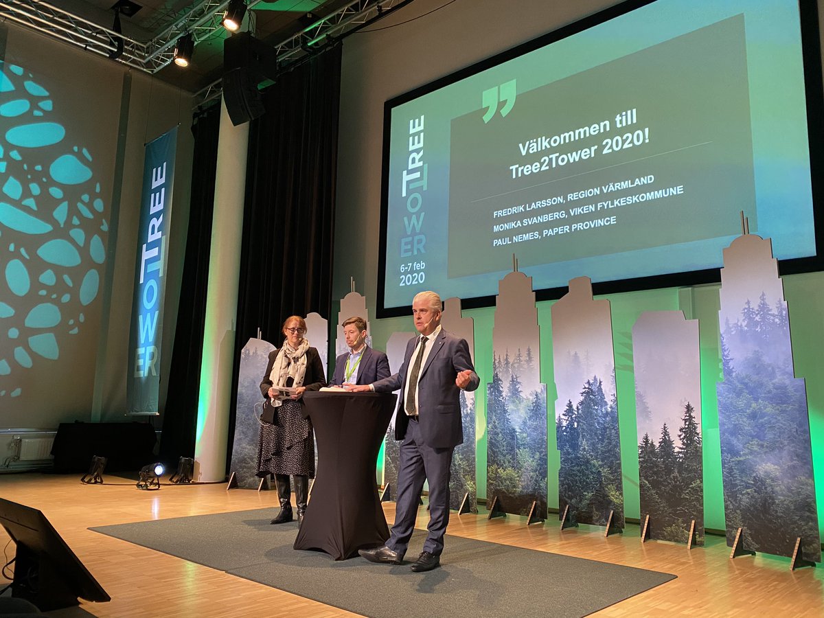 PaulaHolst's tweet photo. Idag går slutkonferensen för projektet @bioeconomyregio av stapeln i Karlstad. Under 2 dagar samlas norska &amp; svenska aktörer för att diskutera möjligheter &amp; utmaningar med att bygga i trä. Startskottet för Värmland som nav för industriell träbyggnation är nu!#T2T2020 #TBR https://t.co/HcDaZZQyqv