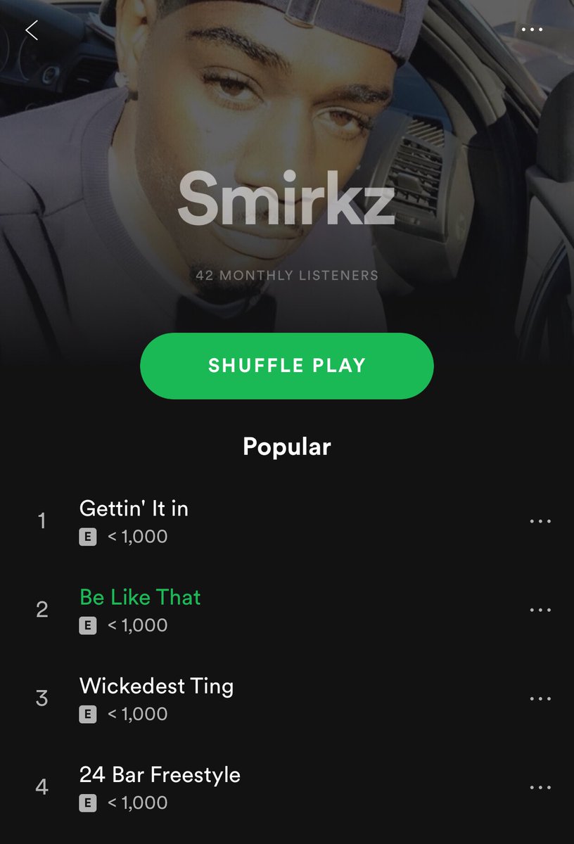 Smirkavell's tweet photo. FOLLOW ME ON SPOTIFY! Bangers👇🏾

https://t.co/RKu2vr8hCK https://t.co/4JfS8D1Dgp
