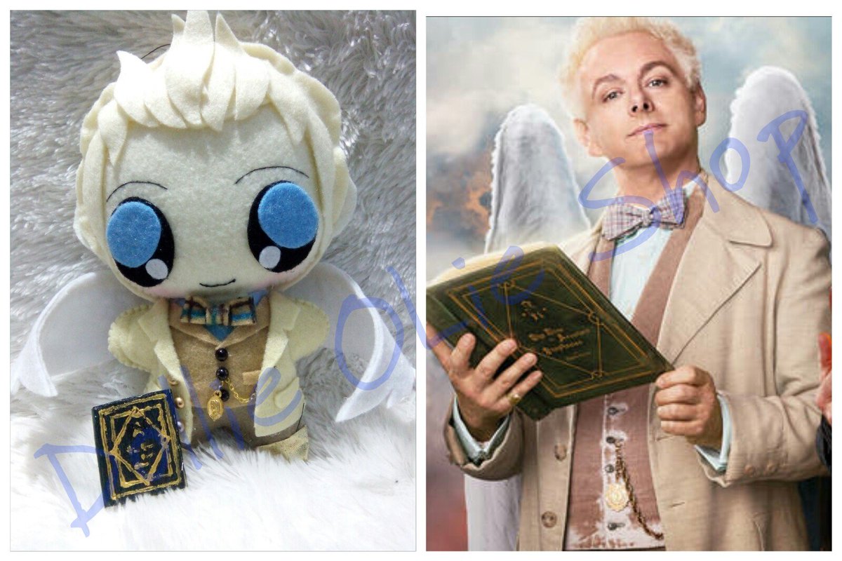 Dollieolieshop's tweet photo. Good Omens Azi & Crowley ordered by our lovely customer
#goodomens #azi #crowley #aziraphale #davidtennant #michaelsheen #theineffable #ineffablehusband #plushie #handmade #custom #feltro https://t.co/nJVki2Ytph