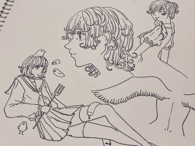 スケッチブックにらくがき 