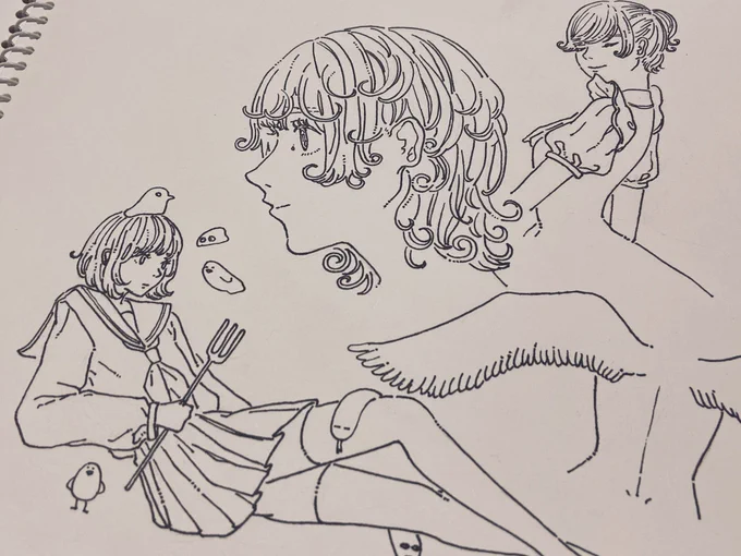 スケッチブックにらくがき 