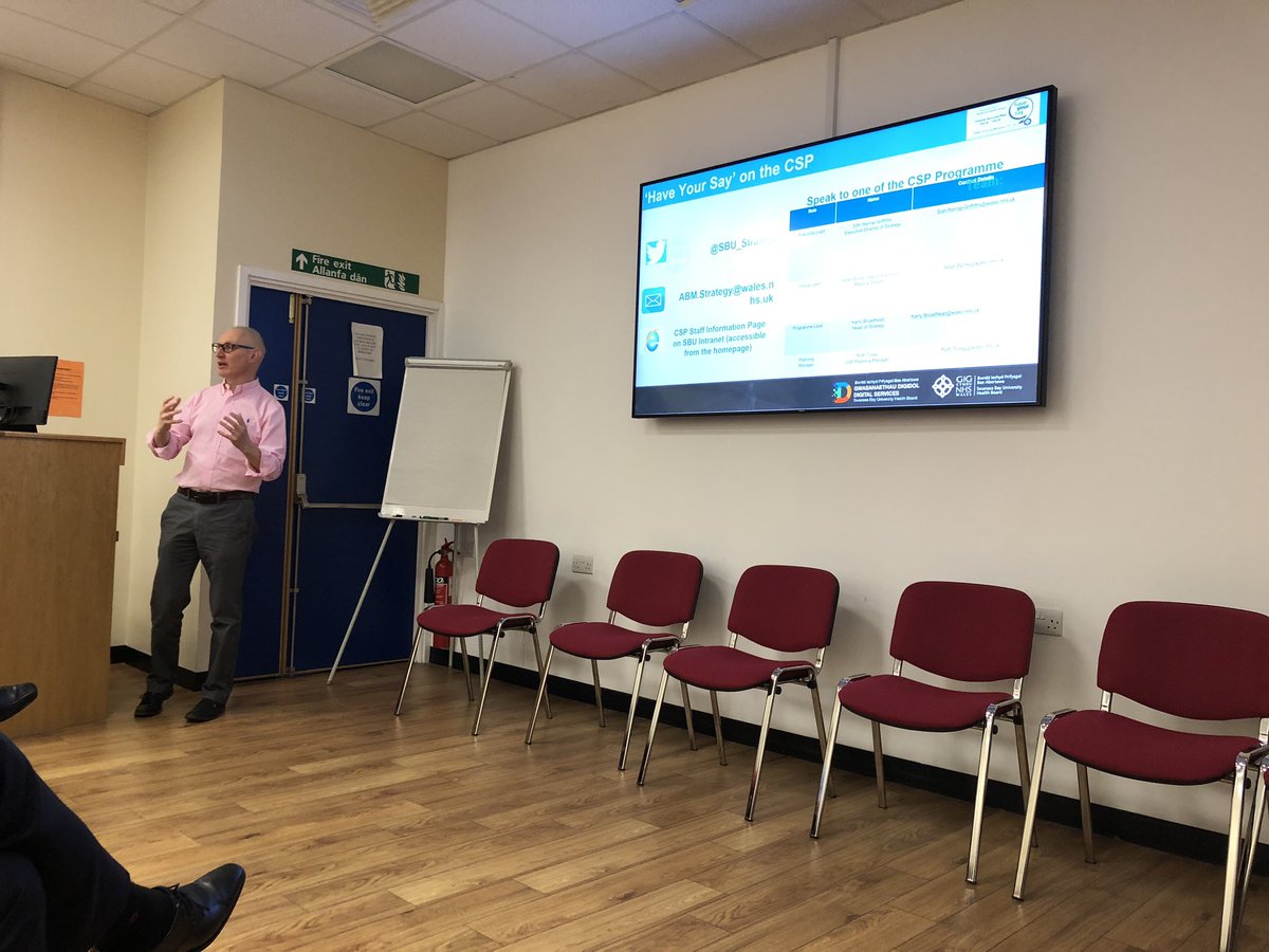 Dr Aidan Byrne opening the CSP MDT this morning which is all about using digital solutions to deliver the clinical services plan