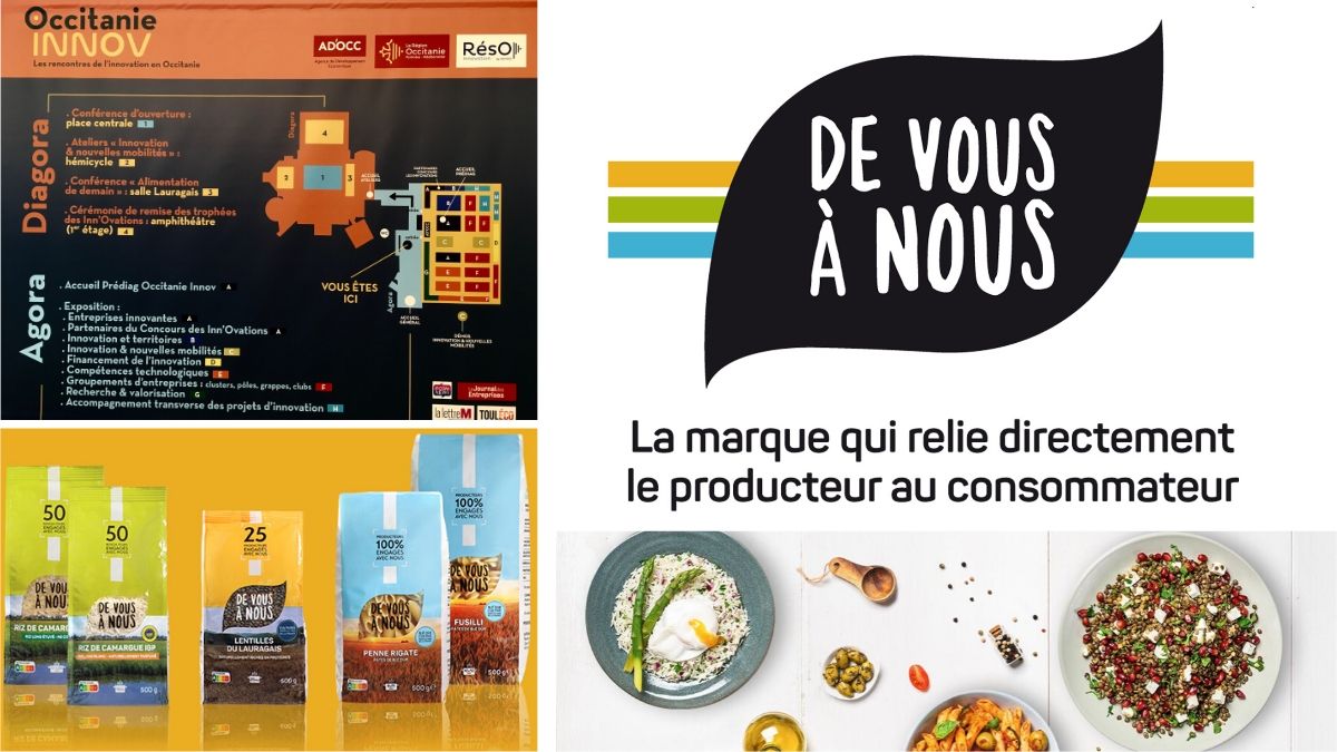 ARTERRIS11's tweet photo. Belle visibilité pour #devousanous "la marque qui relie directement le producteur au consommateur" aujourdh’hui sur le stand de la coopération Agricole / AREA du salon @Occitanie Innov. Venez la découvrir et nous rencontrer à DIAGORA-Labège (31). @lacoopagricole @CDFOCCITANIE https://t.co/kv8kqsIsxL