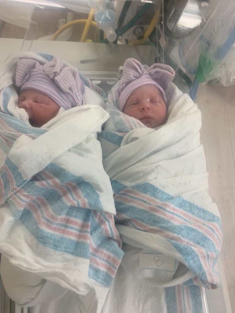 Preggoandpissy's tweet photo. @raisingbabypg One vaginal birth complete with s tear and cutting god a tissue band inside 😳, temporarily turned in to a hand puppet as he tried to pull the second one out and emergency csection when she got stuck. 

Looooong day. ❤️ https://t.co/tZddqc7lfy