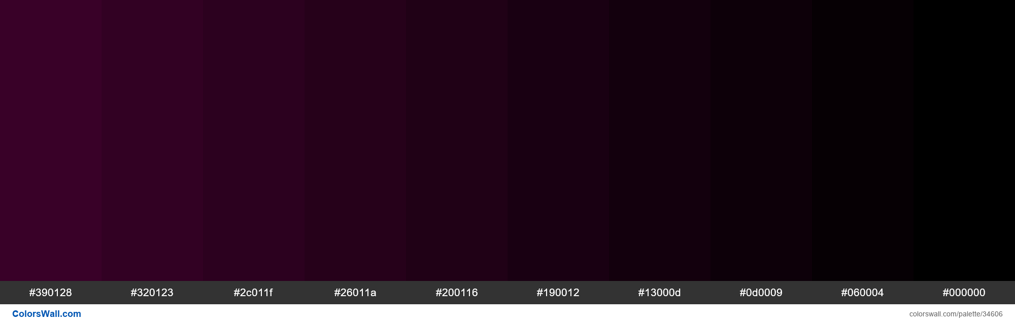 colorswall on X: Shades XKCD Color dark plum #3f012c hex #390128