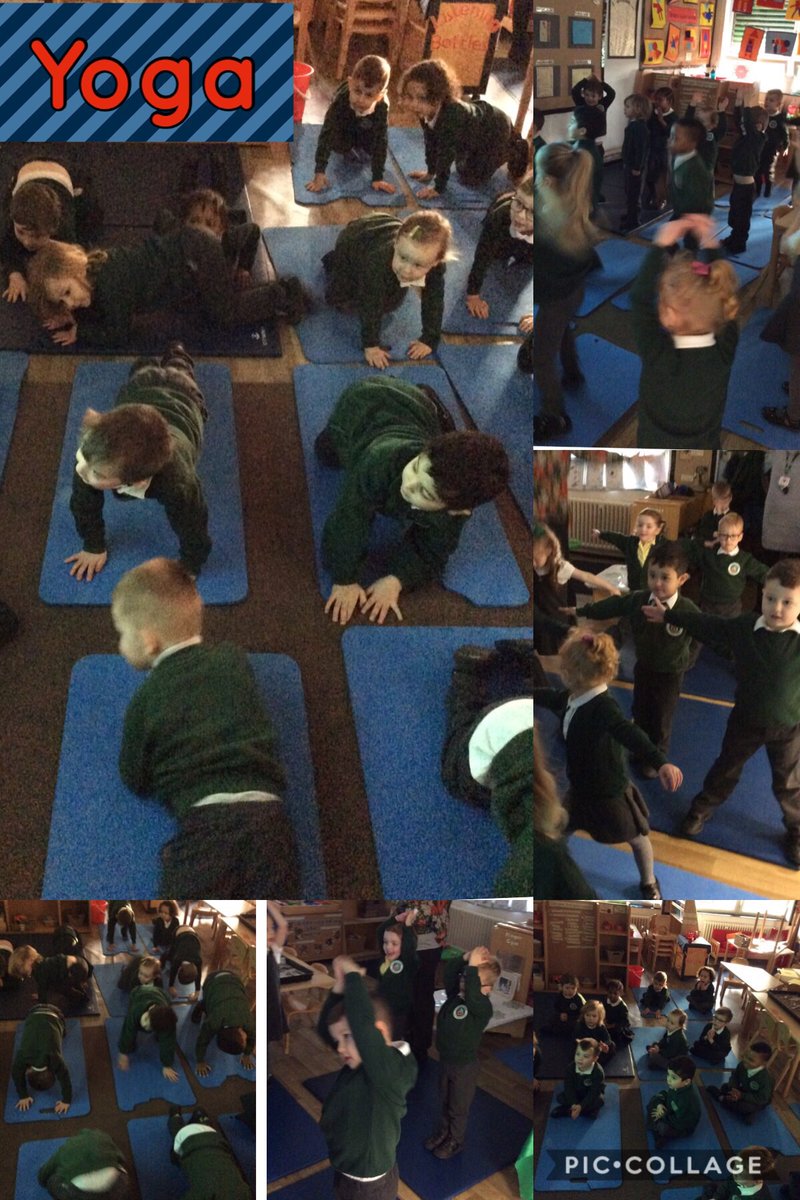 A peaceful start to the day in Nursery with some yoga! #ChildrensMentalHealthWeek #FindYourBrave #sjsbphse #sjsbpe #eyfs