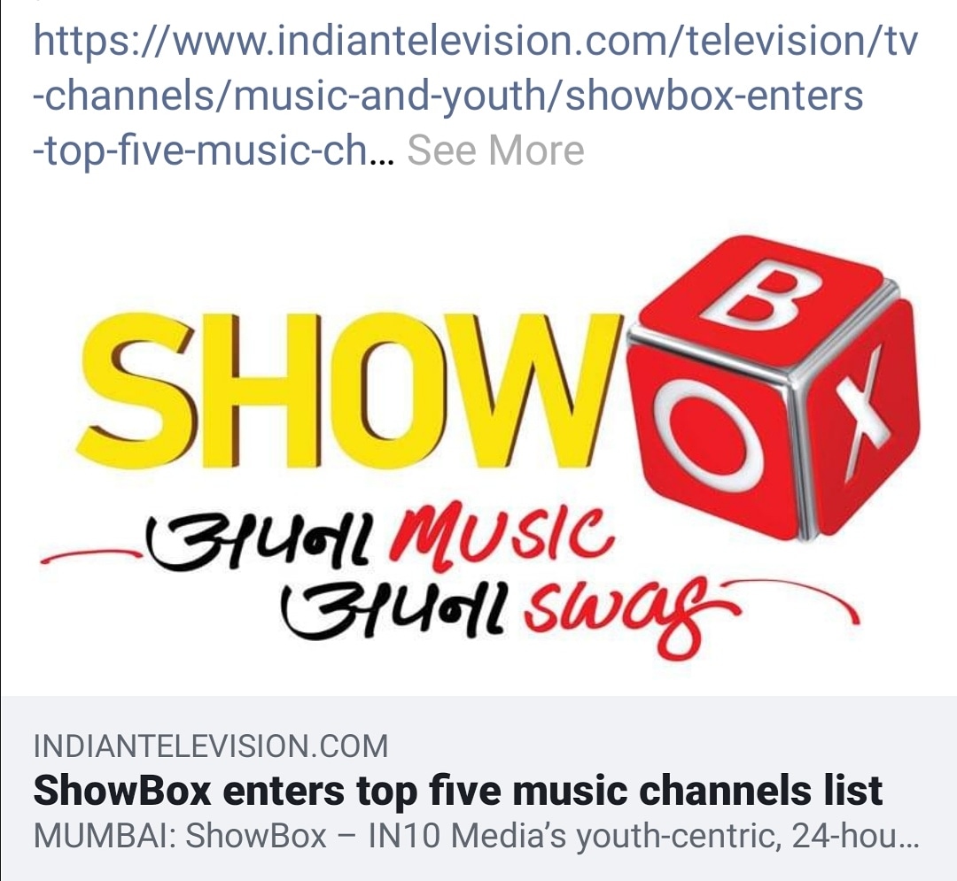 p22c's tweet photo. ShowBox enters top five music channels list
.
https://t.co/U7JD6z1a26 https://t.co/Pi8FoLUC5L