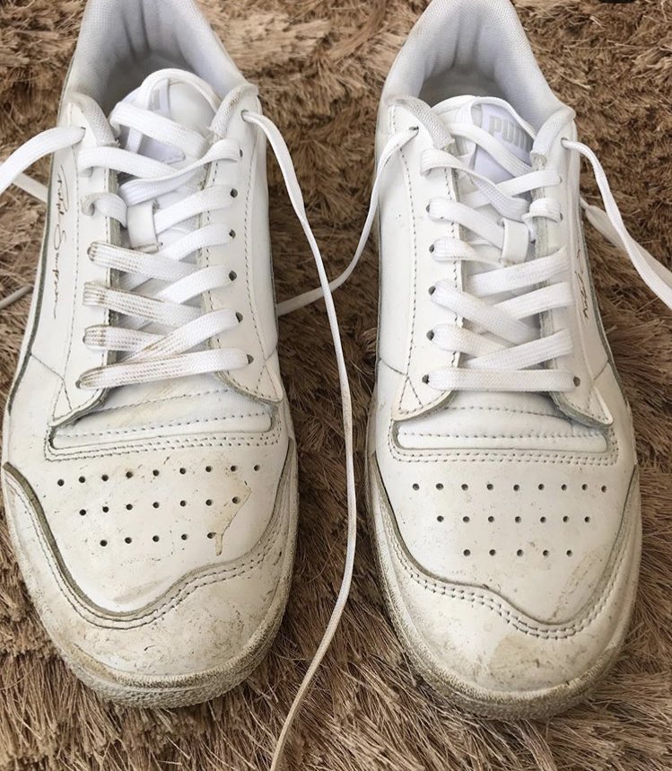 shoecleanerprm's tweet image. The transformation ————————————————
BEFORE &amp;amp; AFTER 

#pumaralphsampson 
#backtolife 
#FreshAF
#shoecleanergh
#shoecleaningexperts