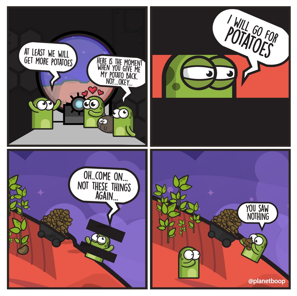 Don't worry, potatoes will solve this... ✈️ 🚀 🥔
.
.
.
#alienware #rocketbunny #planet9 #rocket3 #galaxy #spacex #environmentalist #astrography #safetheplanet #rocket #planet #earth #alien #tesla #rockets #planets #earthfocus #aliens #earthpix #planetearth #aliens👽 #rocketeer