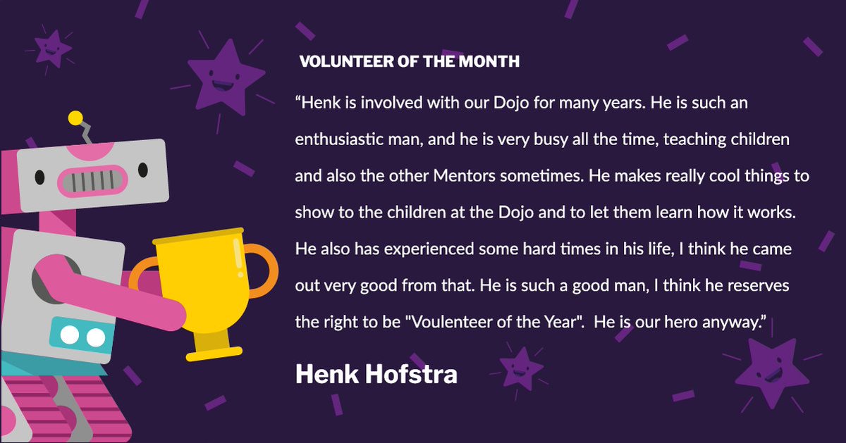 CoderDojo's tweet image. Although we already have a winner for January, we absolutely loved all your nominations for Volunteer of the Month ❤️ 😭
We’ll be sharing some quotes over the next while. In the meantime, why not nominate someone for FEBRUARY! 👉
docs.google.com/forms/d/e/1FAI… 
#CoderDojoVolunteer