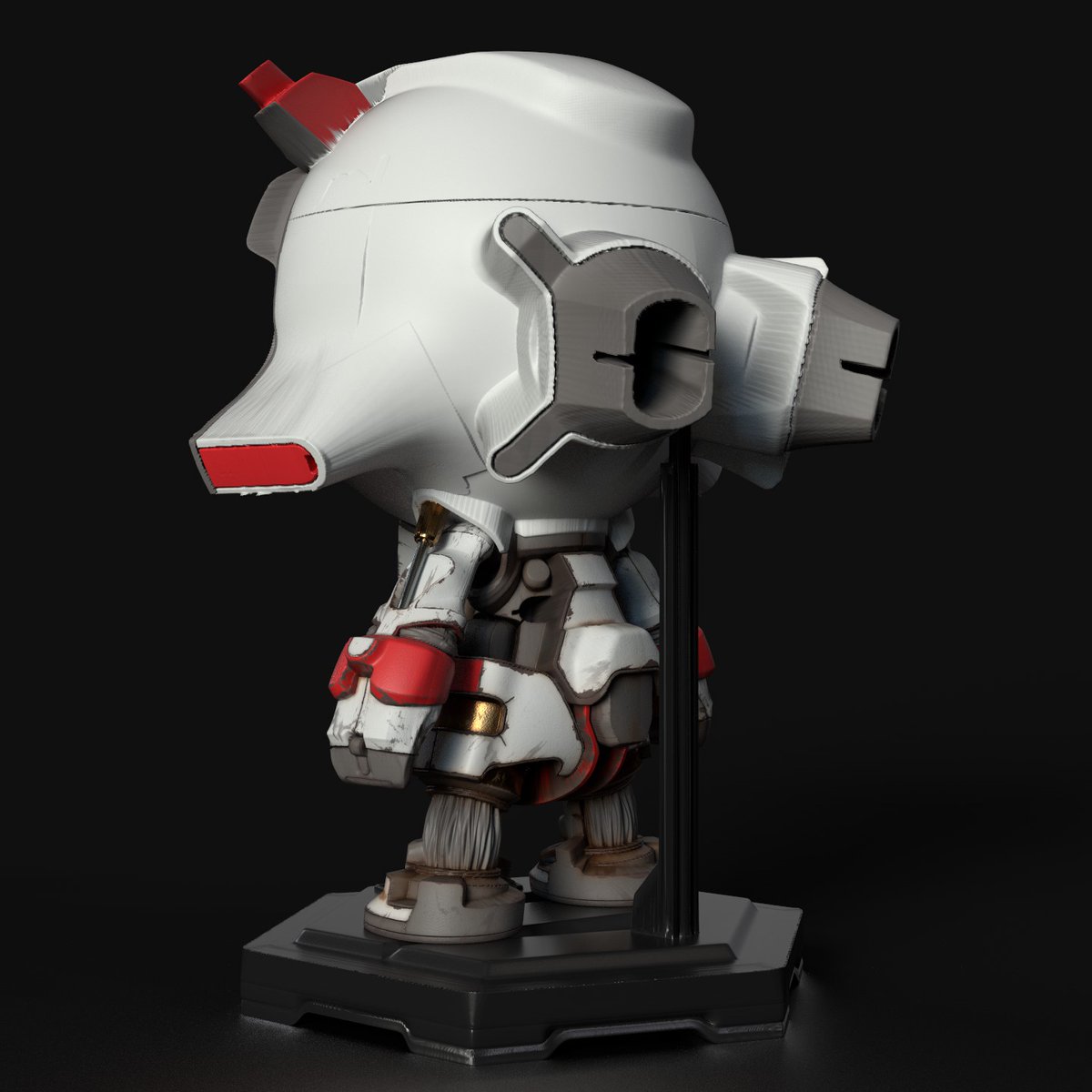 Pixenalws's tweet image. Wasn't able to finish my model kit entry for #MeetMAT2 in time for the deadline, mostly cause of time (I started later) plus some performance issues. Was fun though, never really used height maps to this extent before, mostly ended up using gradients and levels.
#SubstancePainter