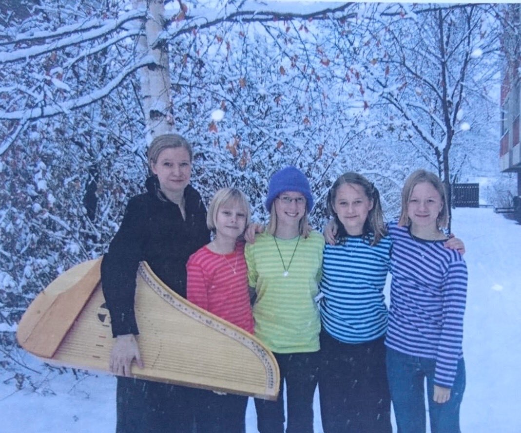 Kardemimmit's tweet photo. Kardemimmit 20 years anniversary year has started! 🎈😘  Here we are maybe in 2001 with our teacher Sanna Huntus.
#throwback #kardemimmit20 https://t.co/99ZAANMAD6