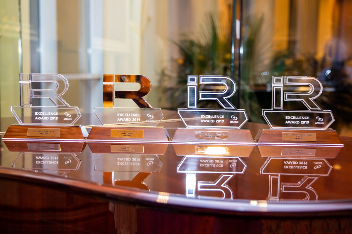 OOREDOOIR's tweet photo. Ooredoo wins for the fifth year in a row, at the QSE IR Excellence Awards for “Best CFO”, “Best IR Officer”, “Best overall IR” and “Best IR Website” https://t.co/FE8BSopcDs