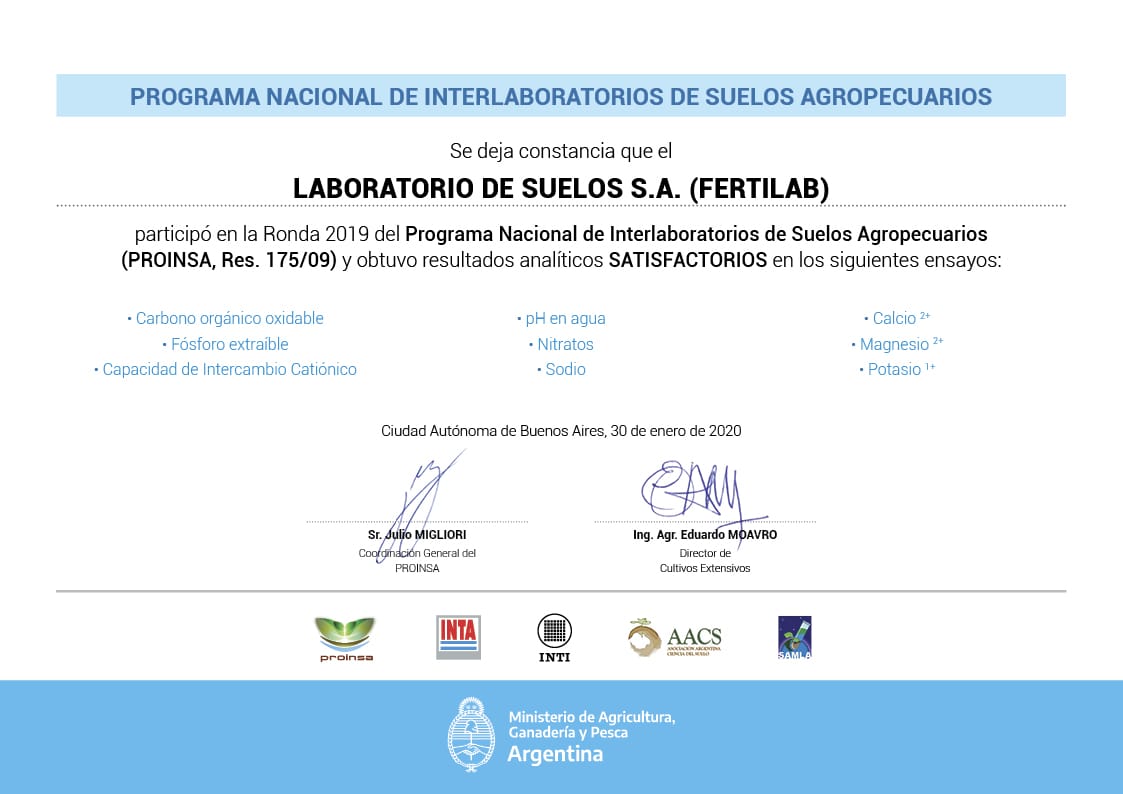 FertilabLab's tweet photo. Otro año más con resultados satisfactorios en rondas PROINSA (Programa de Interlaboratorios para suelos agropecuarios) 👌

#proinsa #fertilab #suelos #agropecuarios https://t.co/YW8yx9pL64