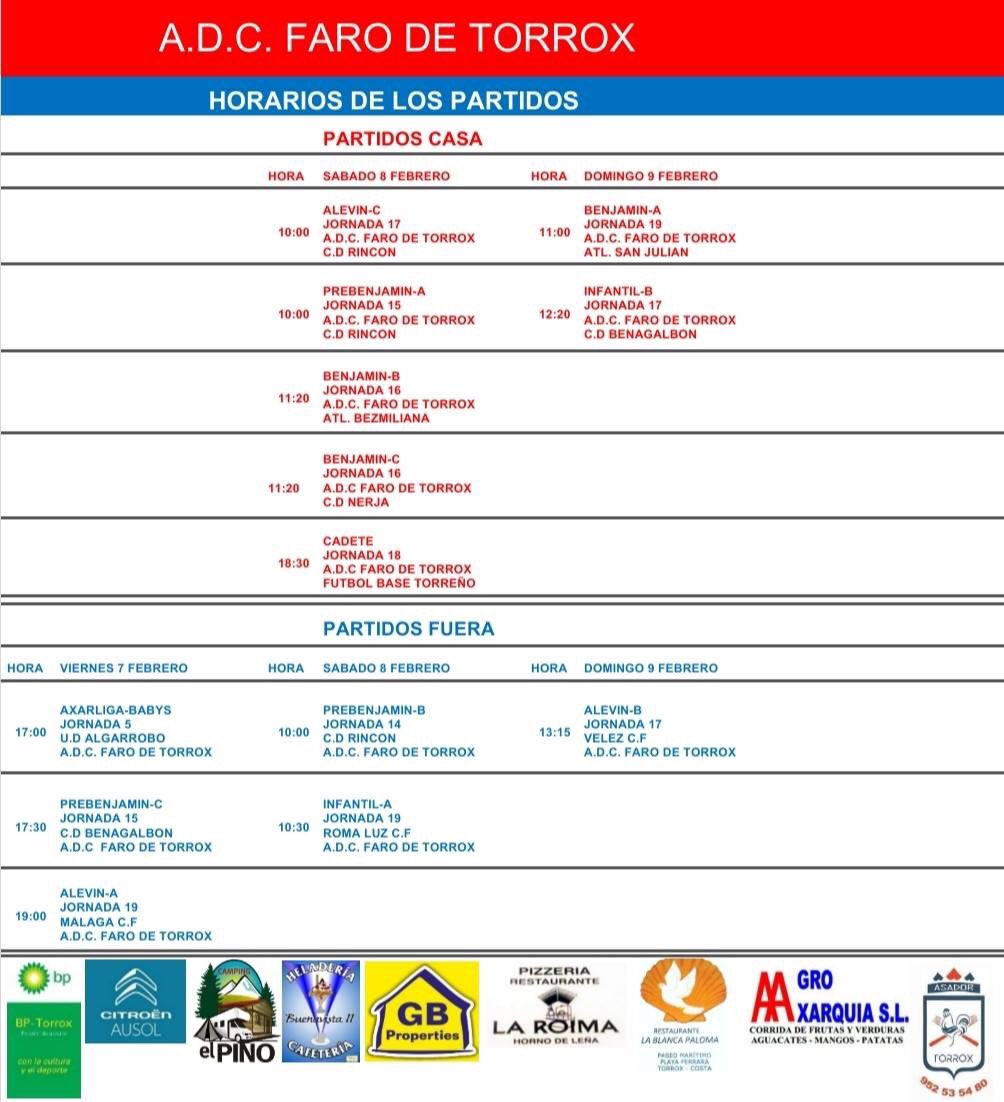 FaroTorrox's tweet image. Horarios de los partidos que se disputarán esta semana! 
•
•
•
•
@RFAFMalaga @RadioTorrox #FaroDeTorrox