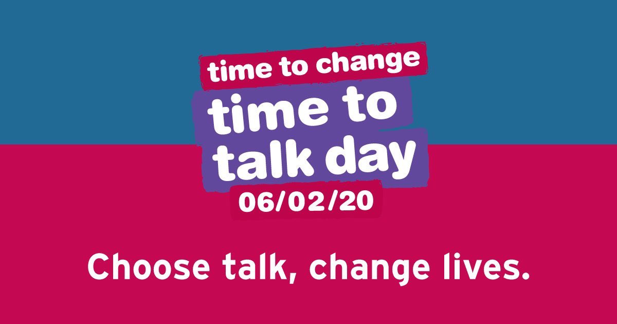 Remember, it’s OK not to be OK. Talk to someone about your mental health #TimeToTalkDay
