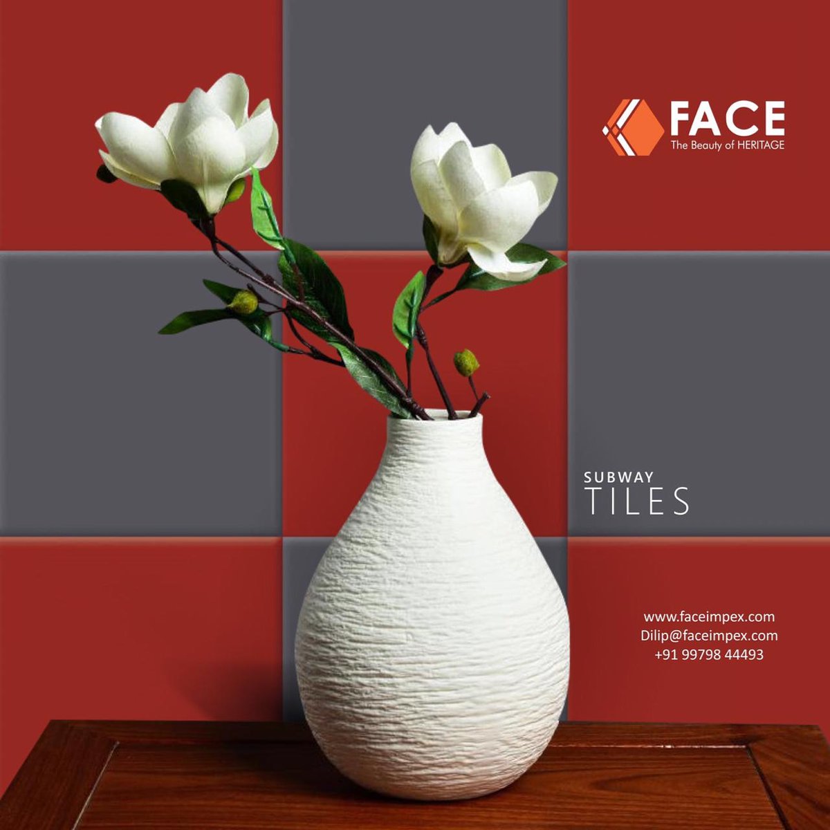 faceimpexpvtltd's tweet photo. FACE IMPEX Brings your unique combination of color &amp; exotic designs to fulfill the changing needs of the market, for  international our range would match the imagination of all and catch the eye of cynosure.

#subwaytiles #color #combination #supper #facetile #bestquality https://t.co/2jsDMIfxgG