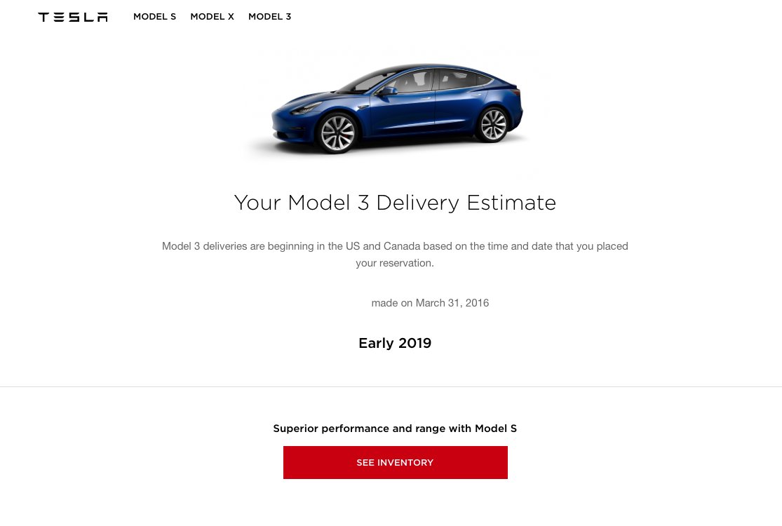 afcorin's tweet photo. @elonmusk 
Dear Elon
All respect. Am a patient man @elonmusk , but was wondering if you could assist in expediting the delivery of my Model 3, now on reservation for almost 4 years ? Would it help if I upped the order to 10 and promised to build a Solar powered Supercharger ? https://t.co/irdyxUU3Yn