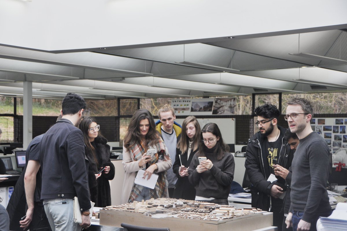 FaulknerBrowns's tweet photo. It was a great pleasure to welcome an enthusiastic group from @NewcastleUniAPL and @ArchSocNU to Dobson House yesterday as part of our @RIBA Student #Mentoring programme. #BeRIBA #FutureArchitect https://t.co/RoZtgTKEll