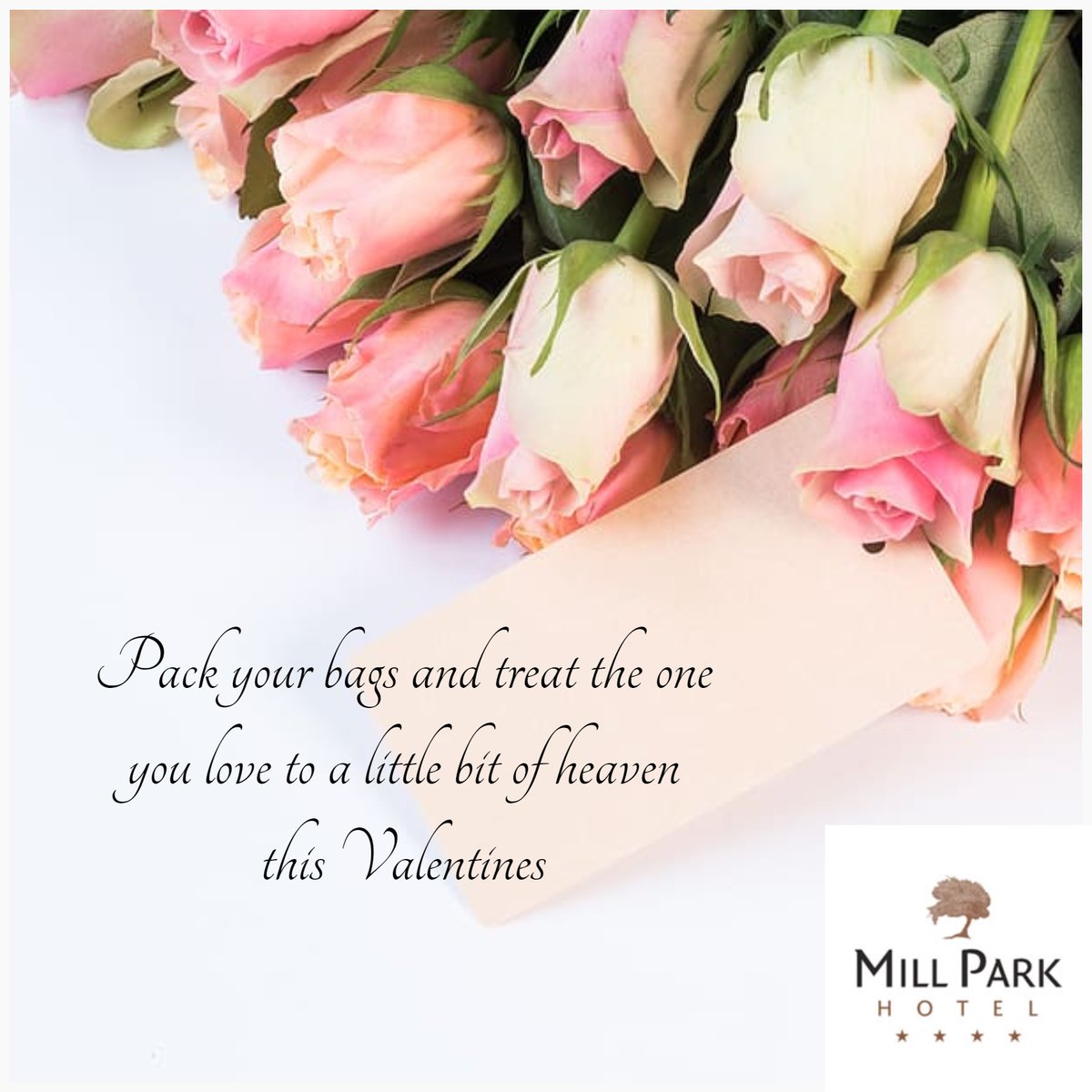 Pack your bags &amp; treat your love to a little bit of heaven this Valentines.We provide a stylish &amp; unique hotel experience,the perfect way to enjoy your Valentine's Day.1night stay,a 4 course evening meal &amp; a glass of Prosecco in the Granary Restaurant #originalirishThursday
