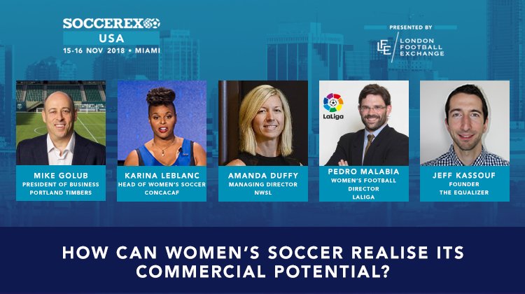 CrowhurstRose's tweet photo. (A day late but...) Happy #GirlsAndWomenInSportsDay. @Soccerex we are proud to champion the inspirational rise of women in #football on &amp; off the pitch. And are honored to have welcomed some amazing female industry leaders to our conference stages. #womeninfootball #ThisGirlCan https://t.co/dXrYe8eqfp