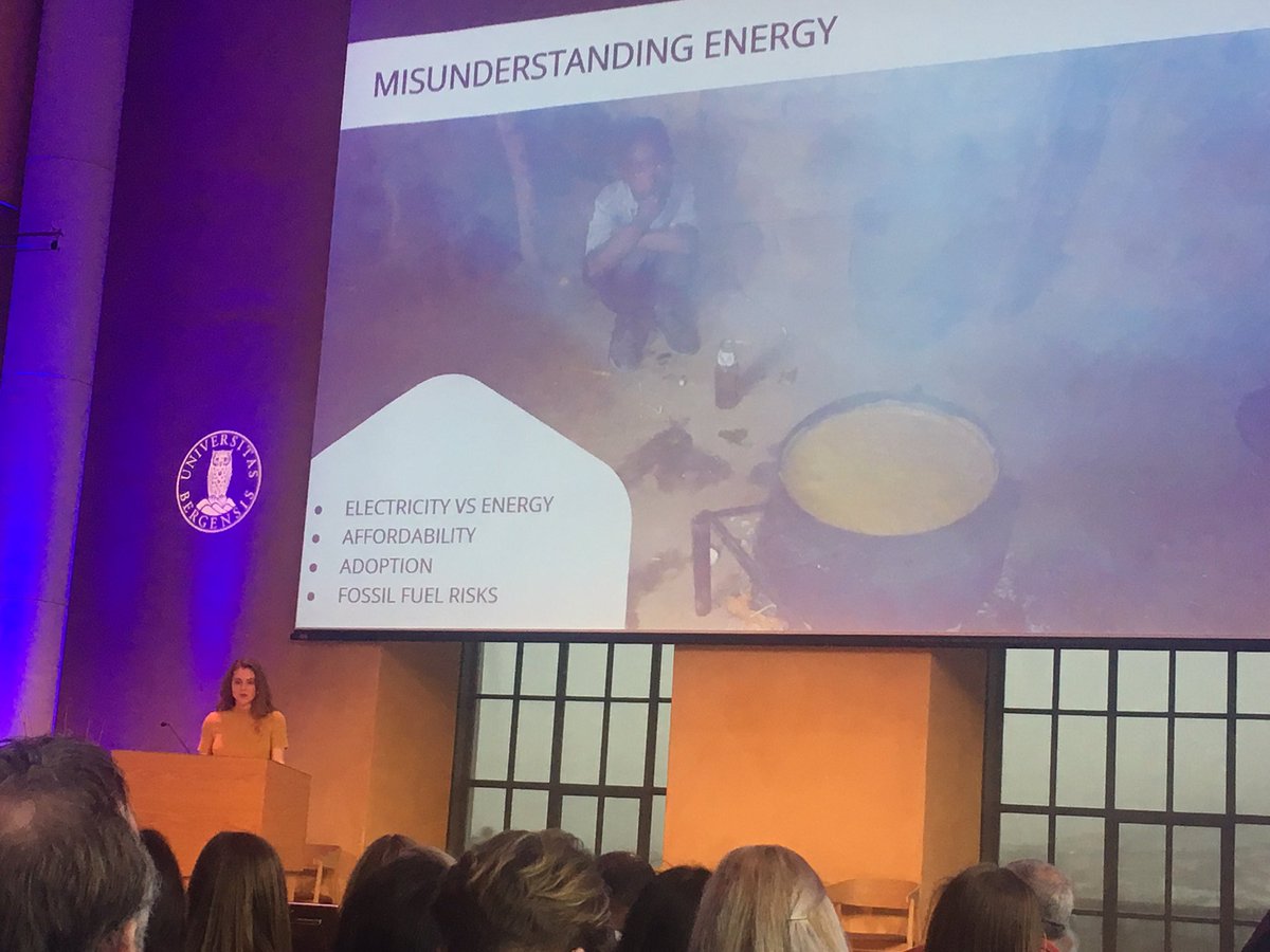 Inspiring talk by <a href="/JudithJoanACE/">Judith Joan Walker</a> here at #SDGbergen20 about clean energy in Africa - and that electricity cannot replace thermal energy <a href="/SDGbergen/">UiB Ocean / SDG Bergen</a>