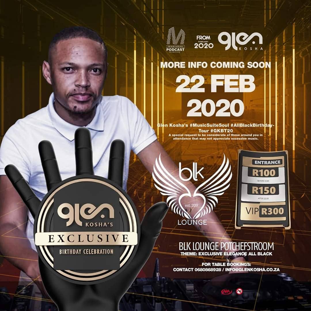 Lionel_TheDJ's tweet photo. Glen Kosha 😊
BLK Lounge 😊
#AllBlackBirthdayCelebration
#theymustknow😊
#thewholetime 😊
22 February 2020
@GlenKosha @DjLuv_Leo https://t.co/dztnPOXoOi