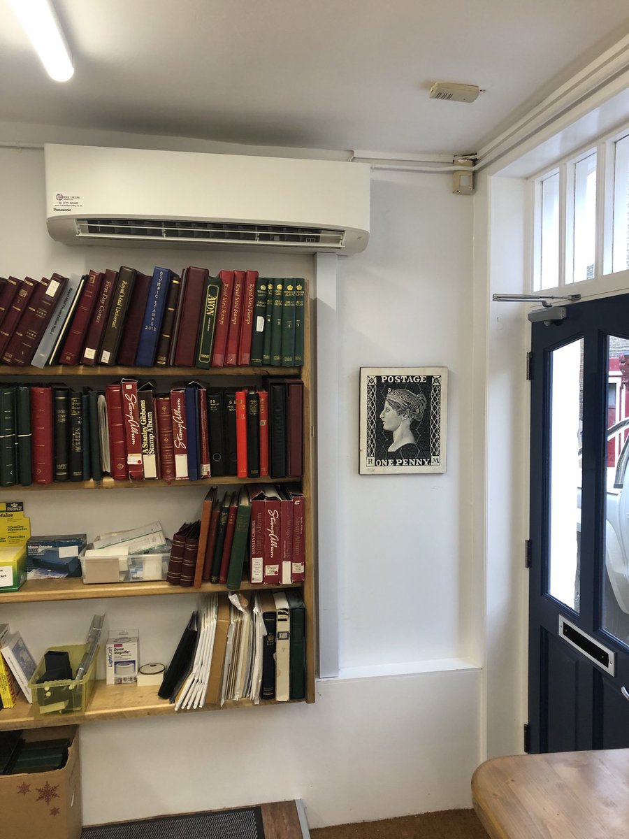 Panasonic R32 Twin system installed to a shop in Ely to provide Heating &amp; Cooling.