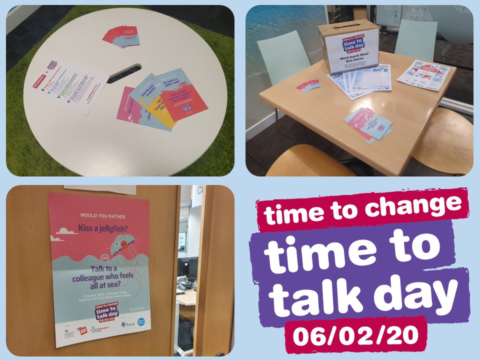 Echo_MS's tweet photo. Today, we're taking part in Time to Talk Day, a time to talk about #MentalHealth and end the stigma. #TimeToTalk https://t.co/ecx63O1qof