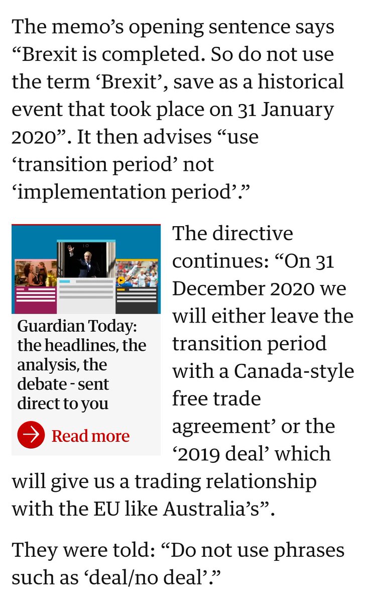 "...The lawyers experimented vainly with various ways of redefining Brexit, reevaluating it, and in the end even respelling it in the hope that no one would notice." --  #HHGTB (After  @Spigot696 via h/t  @BBAshort4guess)