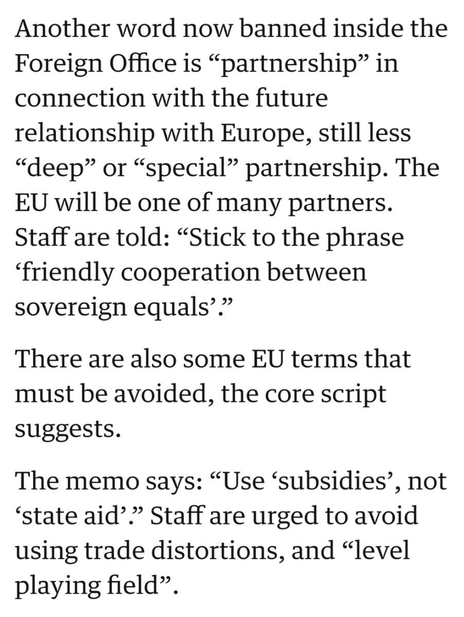 "...The lawyers experimented vainly with various ways of redefining Brexit, reevaluating it, and in the end even respelling it in the hope that no one would notice." --  #HHGTB (After  @Spigot696 via h/t  @BBAshort4guess)