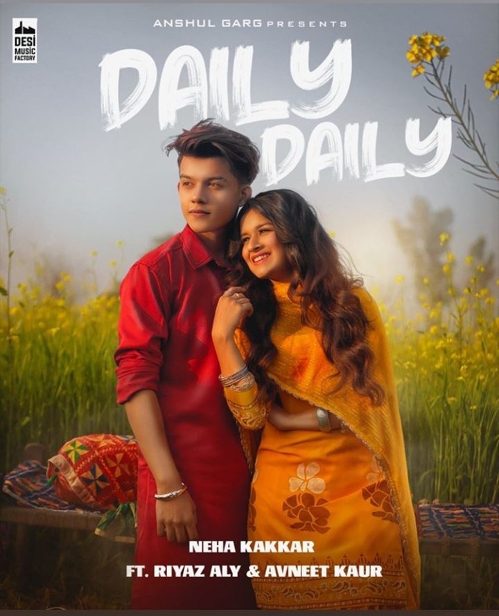 Gaurav_712's tweet image. 2 month and 2 songs ready.. woww..👏👏

 #DailyDaily coming soon
 By my favourite @iAmNehaKakkar 💝👌 ft. #RiyazAly and #AvneetKaur.👍

#Nehearts #NehaKakkar
@DesiMFactory
