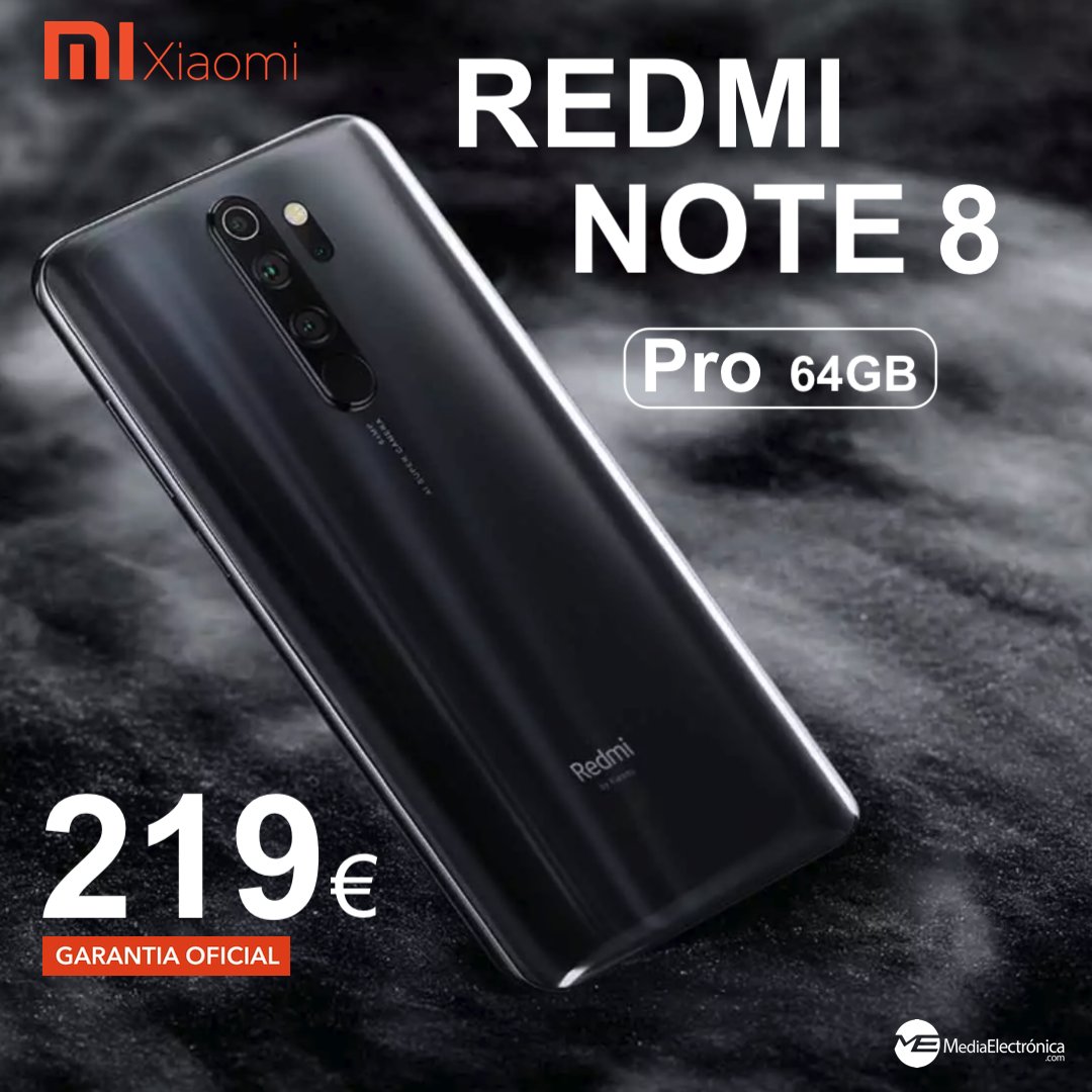 ✴️ EL REDMI MÁS PRO REBAJADO!!!🔥🔥
✅ SAT en España 🇪🇸 Garantía 2 años⚡️⚡️
📲 Xiaomi Redmi Note 8 Pro 64GB

💰👉 👉 OFERTA: 219€ 👈 👈💰

✔️Pantalla FHD+ 6,53"
✔️4 cámaras 64 Mpx
✔️Batería 4500mAh
✔️Carga Rápida 18W

🛒Link de Compra: bit.ly/39kPICT