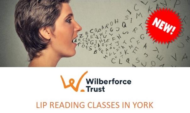 Image shows a woman on the left hand side speaking with letters coming out of her mouth across the page