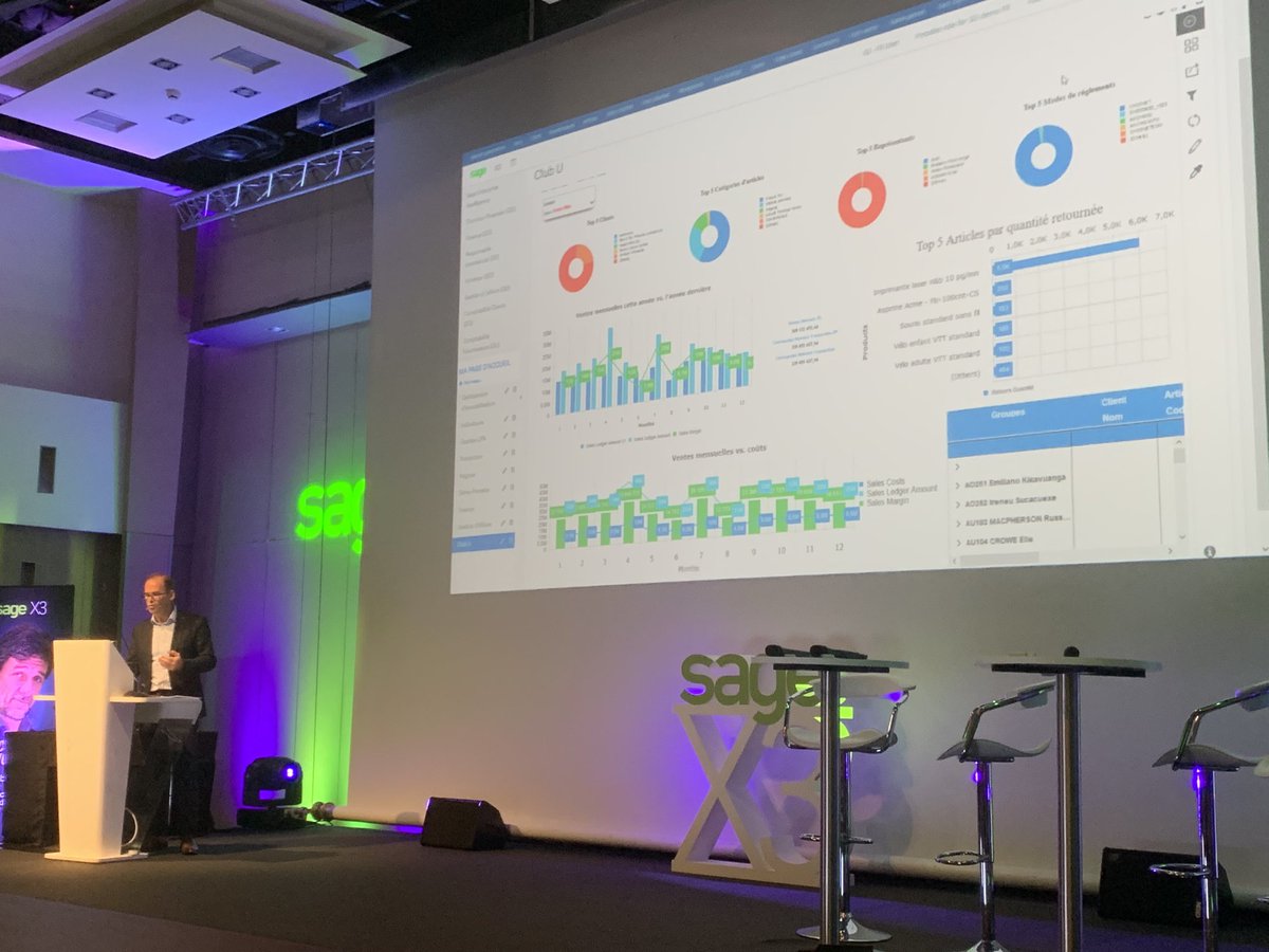 En direct du #SageClubX3 avec une présentation de la V12.